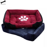 Paw Print Pet Bed Large House For Large Dog Puppy Kennel Waterproof Cat Litter Four Seasons Nest Warm Pet Supplies