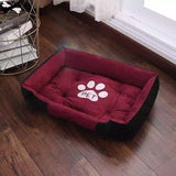 Paw Print Pet Bed Large House For Large Dog Puppy Kennel Waterproof Cat Litter Four Seasons Nest Warm Pet Supplies