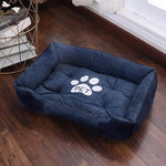 Paw Print Pet Bed Large House For Large Dog Puppy Kennel Waterproof Cat Litter Four Seasons Nest Warm Pet Supplies